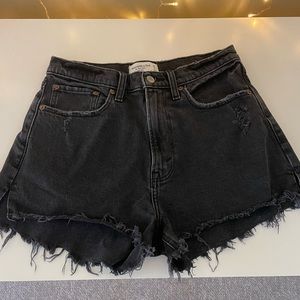 High rise curve love abercrombie mom shorts